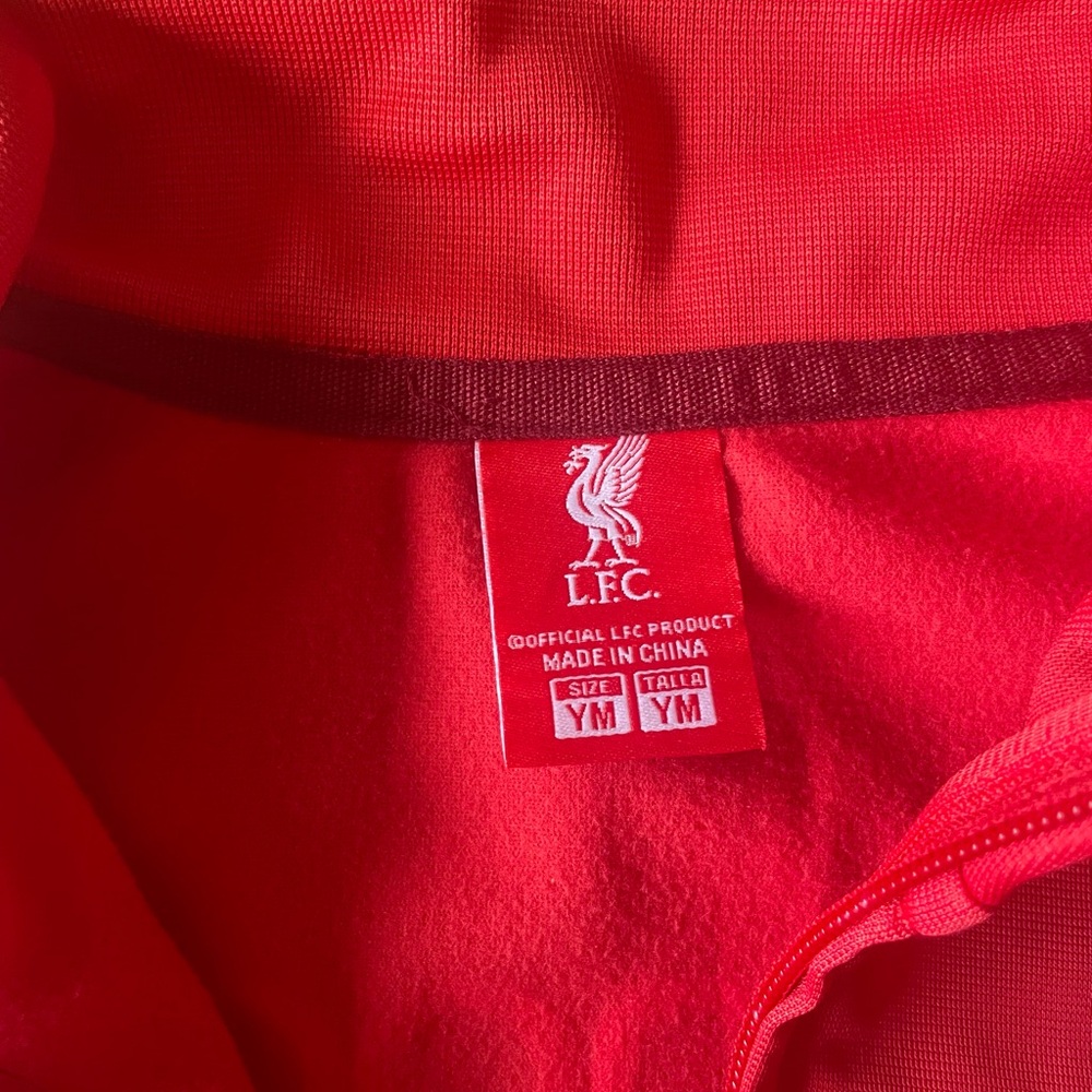 Liverpool FC Official Track Warmup Jacket Kids Size Youth Medium Red - Picture 3 of 8